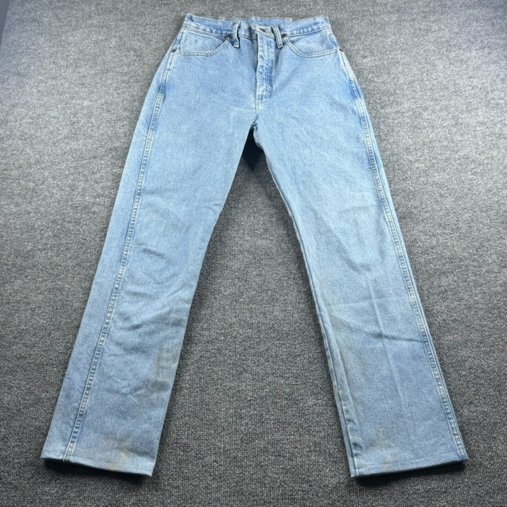 Wrangler Jeans Womens 9x32 Blue Cowboy Cut Straight Light Wash Denim 1014MWZAT